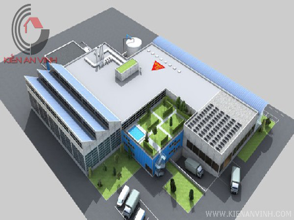 Thiết kế nhà xưởng khung thép tại khu công nghiệp